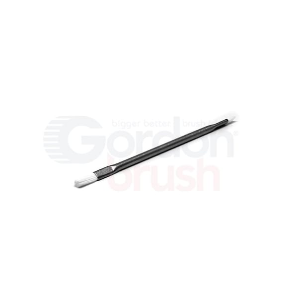 1/2", 1/4" Flat, Tapered Nylon Bristle, Double-End Applicator Brush, 12 PK